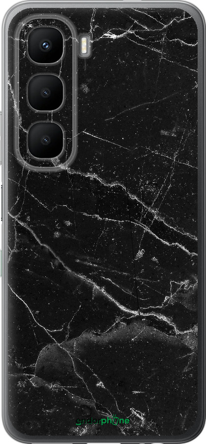 Силиконовый чехол Черный мрамор v2 для Infinix Hot 60 5G / Hot 60i 4G - 5568u-4114 изображение 