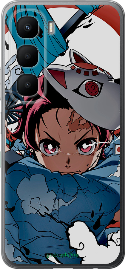 Силиконовый чехол Танджиро Камадо для Infinix Hot 60 5G / Hot 60i 4G - 5574u-4114 изображение 