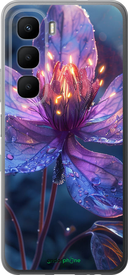 Силиконовый чехол Магический цветок для Infinix Hot 60 5G / Hot 60i 4G - 6038u-4114 изображение 