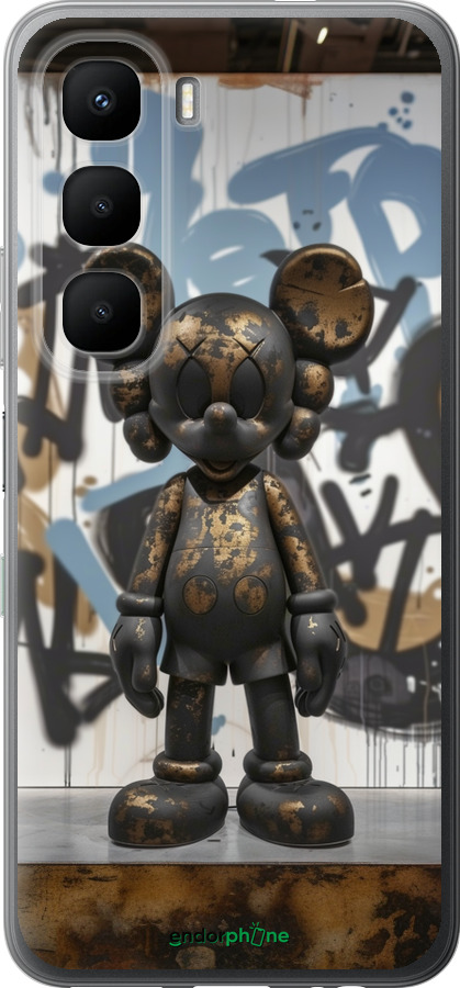 Силиконовый чехол Bronze kaws v2 для Infinix Hot 60 5G / Hot 60i 4G - 6098u-4114 изображение 