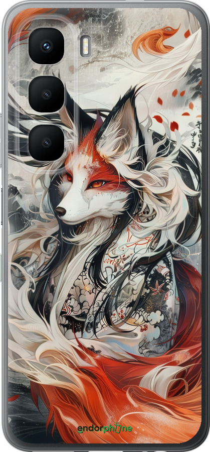 Силиконовый чехол Дух кицунэ' для Infinix Hot 60 5G / Hot 60i 4G - 6107u-4114 изображение 