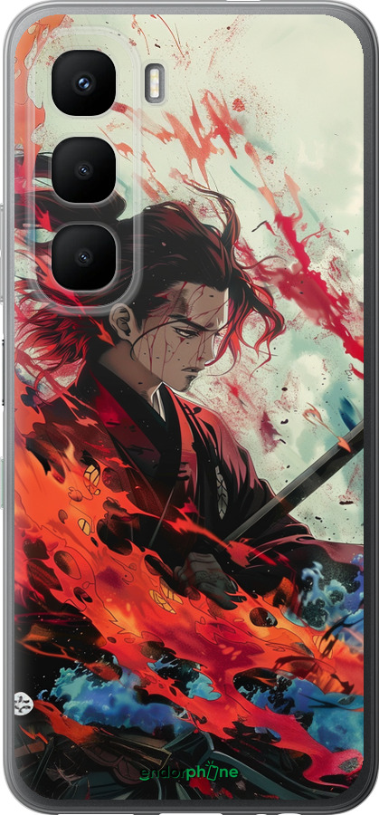 Силиконовый чехол Битва стихий для Infinix Hot 60 5G / Hot 60i 4G - 6110u-4114 изображение 