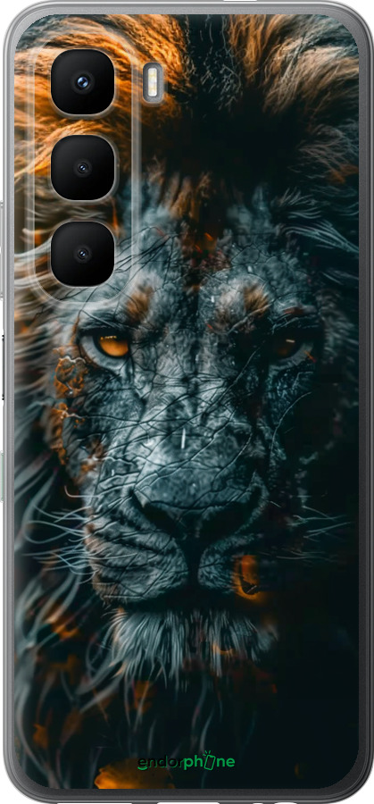 Силиконовый чехол Лев в сумерках для Infinix Hot 60 5G / Hot 60i 4G - 6154u-4114 изображение 