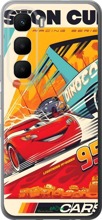 Силиконовый чехол Тачки для Infinix Hot 60 5G / Hot 60i 4G - 6288u-4114 изображение 