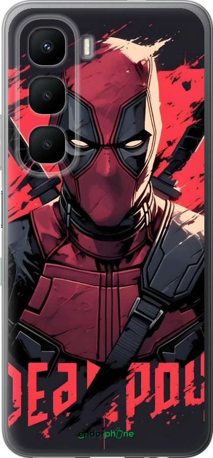 Силиконовый чехол Дедпул для Infinix Hot 60 5G / Hot 60i 4G - 6293u-4114 изображение 