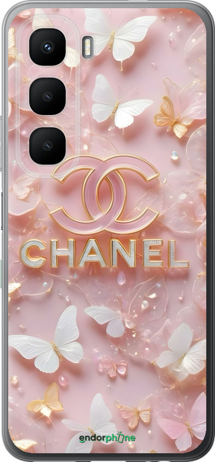 Силиконовый чехол Шанель для Infinix Hot 60 5G / Hot 60i 4G - 6366u-4114 изображение 