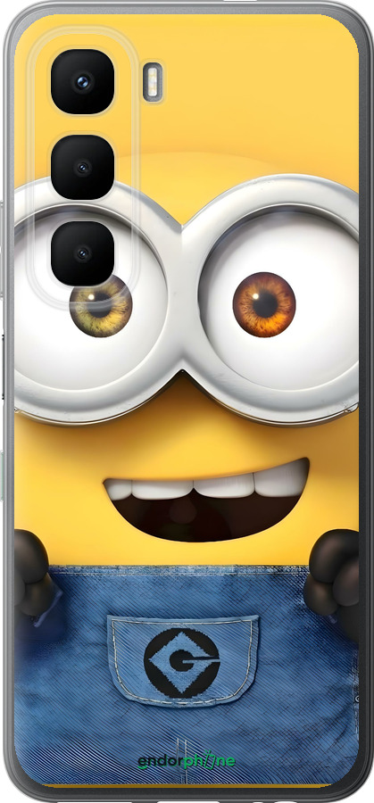 Силиконовый чехол Миньон для Infinix Hot 60 5G / Hot 60i 4G - 6389u-4114 изображение 