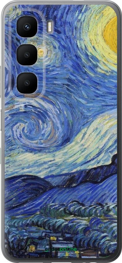 Силиконовый чехол «Звездная ночь» Винсента Ван Гога для Infinix Hot 60 5G / Hot 60i 4G - 6433u-4114 изображение 