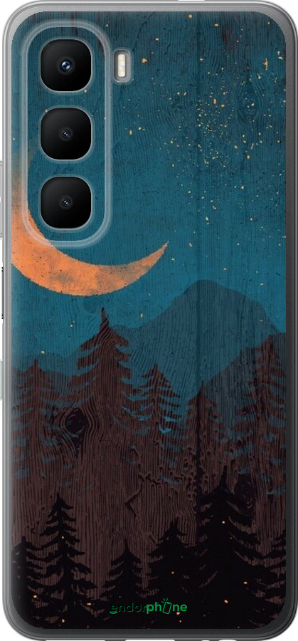 Силиконовый чехол Звездный лес для Infinix Hot 60 5G / Hot 60i 4G - 6480u-4114 изображение 