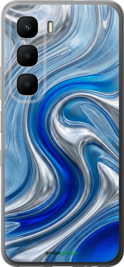 Силиконовый чехол Liquid Chrome для Infinix Hot 60 5G / Hot 60i 4G - 6781u-4114 изображение 
