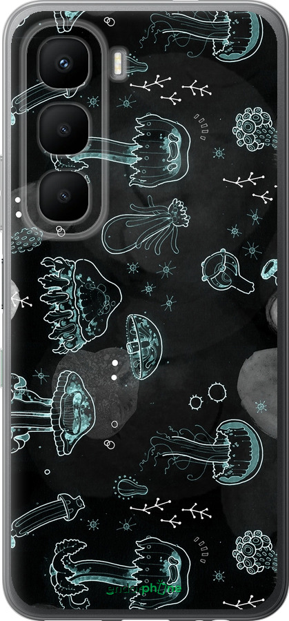 Силиконовый чехол Медузы для Infinix Hot 60 5G / Hot 60i 4G - 906u-4114 изображение 