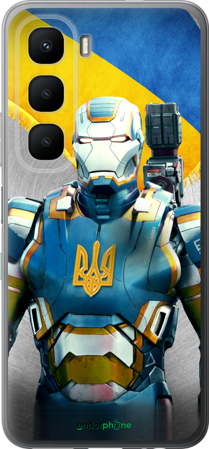 Силиконовый чехол Украинский киборг для Infinix Hot 60 5G / Hot 60i 4G - 980u-4114 изображение 