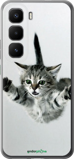 Силиконовый чехол Летящий котёнок для Infinix Hot 60 Pro+ - 2322u-4125 изображение 