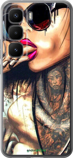 Силиконовый чехол Девушка в тату для Infinix Hot 60 Pro+ - 4001u-4125 изображение 