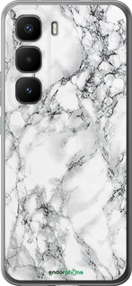 Силиконовый чехол Мрамор белый для Infinix Hot 60 Pro+ - 4480u-4125 изображение 