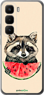 Силиконовый чехол Енотик с арбузом для Infinix Hot 60 Pro+ - 4605u-4125 изображение 