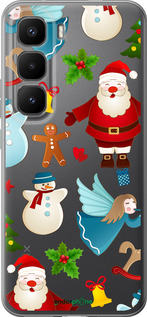 Силиконовый чехол Новогодний 1 для Infinix Hot 60 Pro+ - 4614u-4125 изображение 