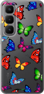 Силиконовый чехол Красочные мотыльки для Infinix Hot 60 Pro+ - 4761u-4125 изображение 
