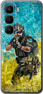 Силіконовий чехол Воїн ЗСУ для Infinix Hot 60 Pro+ - 5311u-4125 изображение 