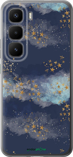 Силиконовый чехол Ночь золотые звезды для Infinix Hot 60 Pro+ - 5421u-4125 изображение 