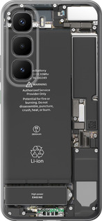 Силиконовый чехол Детали смартфона для Infinix Hot 60 Pro+ - 5487u-4125 изображение 