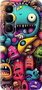 Силіконовий чехол Смішні монстри для Infinix Hot 60 Pro+ - 5549u-4125 изображение 