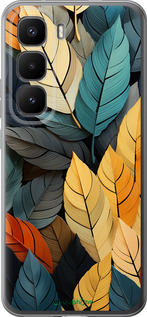 Силиконовый чехол Кольорове листя для Infinix Hot 60 Pro+ - 5644u-4125 изображение 