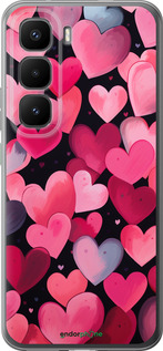 Силиконовый чехол Сердечки 4 для Infinix Hot 60 Pro+ - 5662u-4125 изображение 