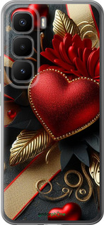 Силиконовый чехол Сердечки v2 для Infinix Hot 60 Pro+ - 5832u-4125 изображение 