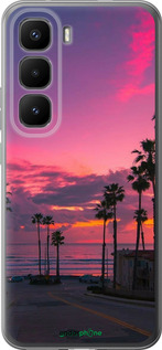 Силиконовый чехол Пальмы для Infinix Hot 60 Pro+ - 5873u-4125 изображение 