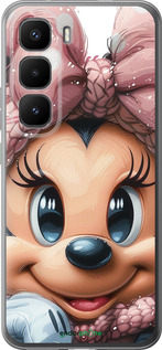 Силиконовый чехол Минни Маус с бантиком для Infinix Hot 60 Pro+ - 6055u-4125 изображение 