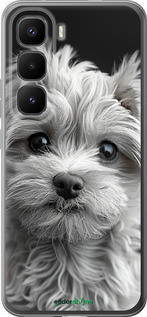 Силиконовый чехол Мальтипу на чорном фоне для Infinix Hot 60 Pro+ - 6156u-4125 изображение 