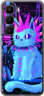 Силиконовый чехол Кот панк для Infinix Hot 60 Pro+ - 6311u-4125 изображение 