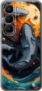 Силиконовый чехол Кит в космосе для Infinix Hot 60 Pro+ - 6328u-4125 изображение 