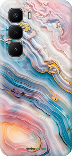 Силиконовый чехол Мрамор красивый для Infinix Hot 60 Pro+ - 6376u-4125 изображение 