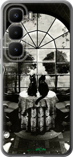 Силиконовый чехол Череп и коты для Infinix Hot 60 Pro+ - 6432u-4125 изображение 