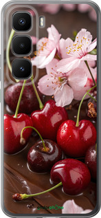 Силиконовый чехол Вишня в шоколаде для Infinix Hot 60 Pro+ - 6698u-4125 изображение 