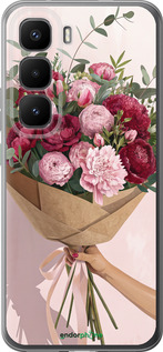 Силиконовый чехол Пионы 1 для Infinix Hot 60 Pro+ - 6705u-4125 изображение 