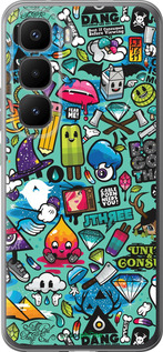 Силіконовий чехол Стікер бомбінг 1 для Infinix Hot 60 Pro+ - 693u-4125 изображение 