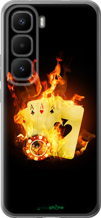 Силиконовый чехол Горящие карты для Infinix Hot 60 Pro+ - 839u-4125 изображение 