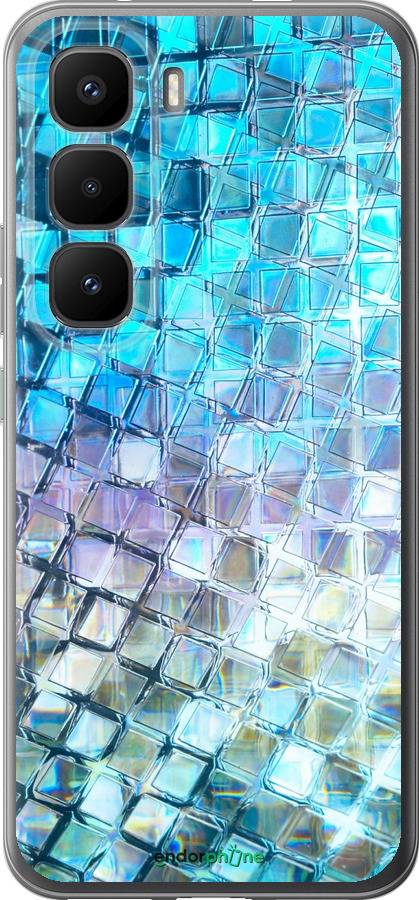 Силиконовый чехол Переливающаяся чешуя для Infinix Hot 60 Pro+ - 227u-4125 изображение 