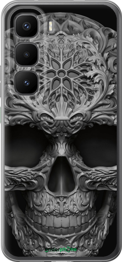 Силиконовый чехол skull-ornament для Infinix Hot 60 Pro+ - 4101u-4125 изображение 