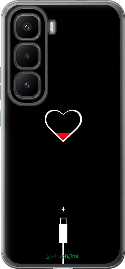 Силиконовый чехол Подзарядка сердца для Infinix Hot 60 Pro+ - 4274u-4125 изображение 