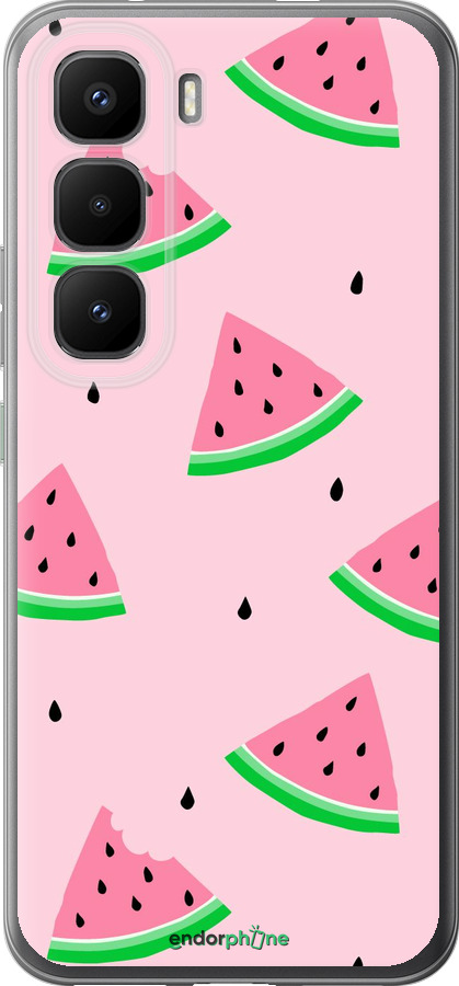 Силиконовый чехол Розовый арбуз для Infinix Hot 60 Pro+ - 4314u-4125 изображение 