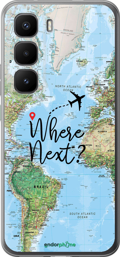 Силиконовый чехол Путешествие для Infinix Hot 60 Pro+ - 4503u-4125 изображение 