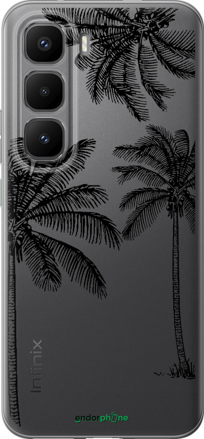 Силиконовый чехол Пальмы1 для Infinix Hot 60 Pro+ - 4634u-4125 изображение 