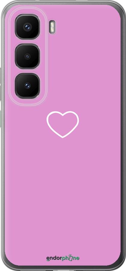 Силіконовий чехол Серце 2 для Infinix Hot 60 Pro+ - 4863u-4125 изображение 