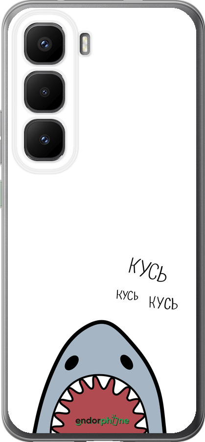 Силиконовый чехол Акула для Infinix Hot 60 Pro+ - 4870u-4125 изображение 