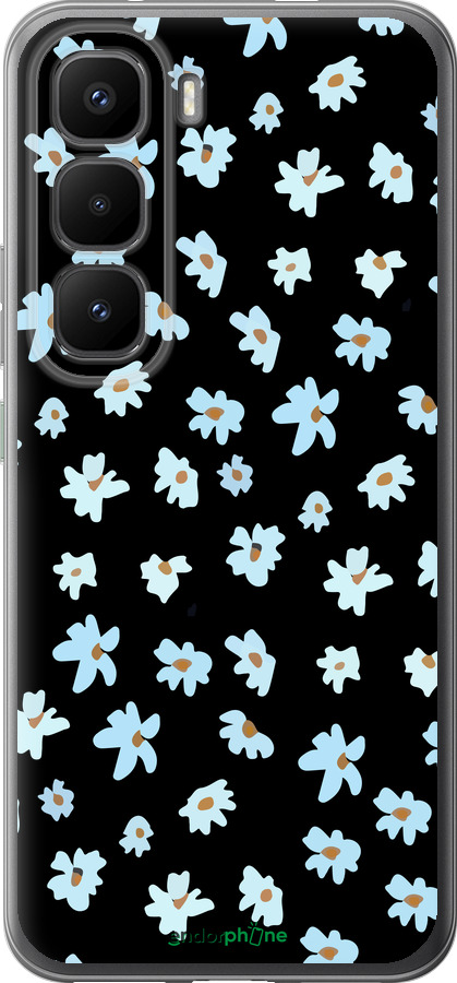 Силиконовый чехол Цветочный для Infinix Hot 60 Pro+ - 4900u-4125 изображение 