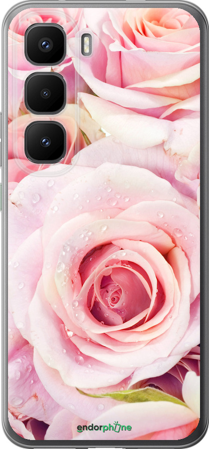 Силиконовый чехол Розы для Infinix Hot 60 Pro+ - 525u-4125 изображение 